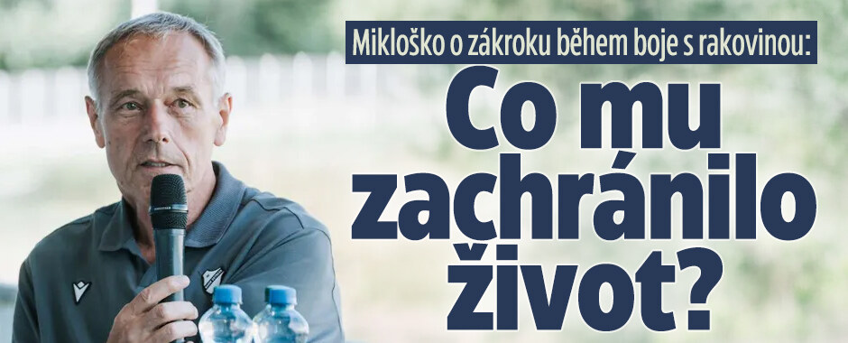 Mikloško otevřeně o stomickém zákroku během boje s rakovinou: Žije díky vývodu!