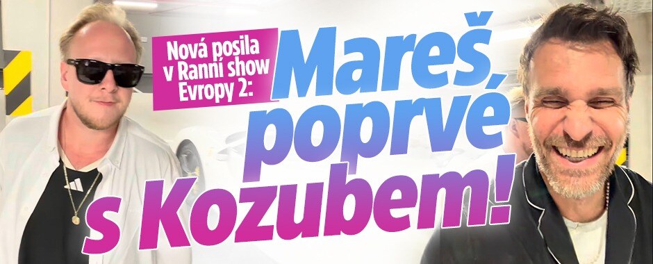 Nová posila v Ranní show Evropy 2: Mareš a Říhová poprvé s Kozubem!