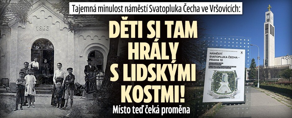 Tajemná minulost Čechova náměstí: Hrobníkovy děti si tam hrály s lidskými kostmi, místo čeká proměna