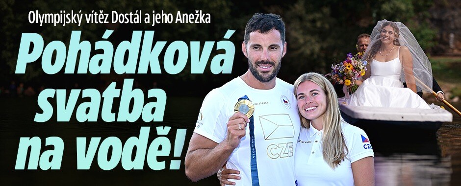 Pohádka u vody: olympijský šampion Dostál se oženil! Vzal si kajakářku Paloudovou