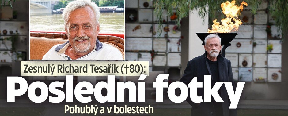 Zesnulý Richard Tesařík (†80): Poslední fotky! Pohublý a v bolestech 