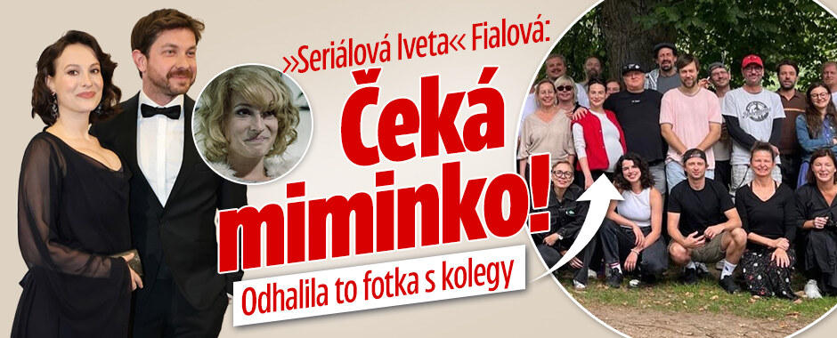 Seriálová Iveta Fialová čeká miminko! Odhalila to fotka s kolegy