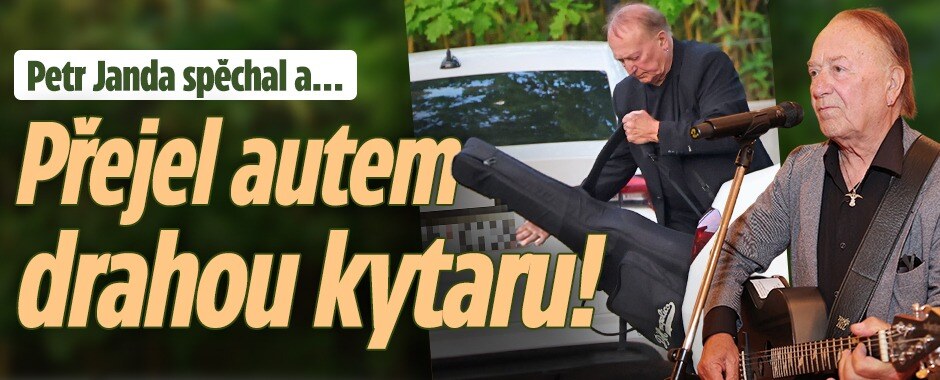 Rocker Petr Janda spěchal a… přejel si autem drahou kytaru!