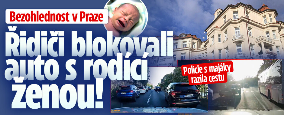 Bezohledné chování: Řidiči blokovali auto s rodící ženou!