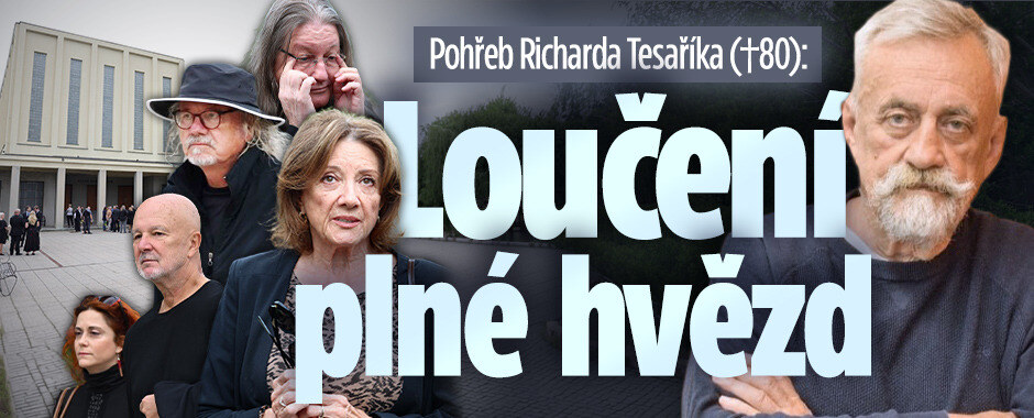 ONLINE: Pohřeb Richarda Tesaříka (†80): Drsní rockeři v slzách