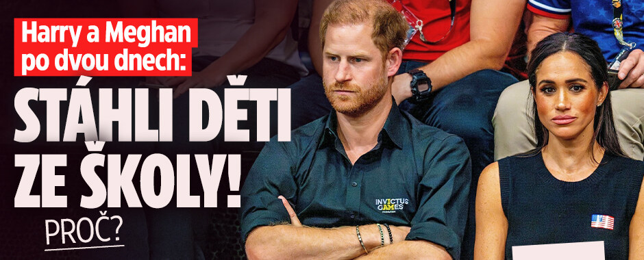 Harry a Meghan po dvou dnech: Stáhli děti ze školy! Proč?