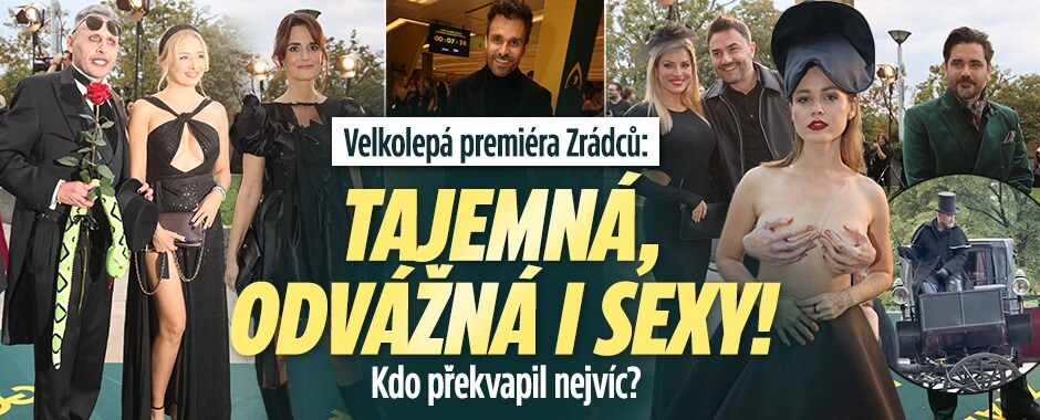 Tajemná, odvážná i sexy! Velkolepá premiéra třetí řady Zrádců plná hvězd